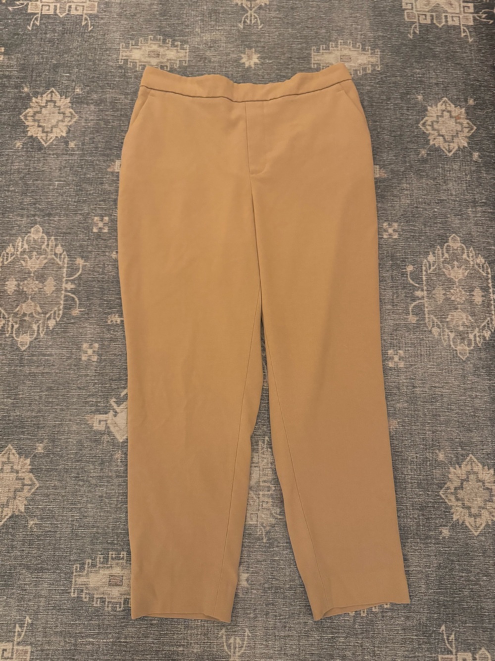 Banana Republic Khaki Straight-Leg Trousers